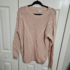Women's Pink Sweater by Ava & Viv, NWOT New Without Tags Size XL